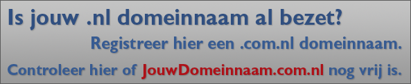 Uw eigen com.nl domeinnaam