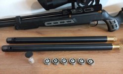 Schitterende Hatsan BT65-SB met Walther richtkijker, extra cilinders en Nuprol koffer