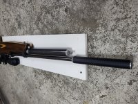 Pcp Steyr match 5.5 mm links met RWS kijker 6x40  , demper e