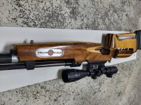 Pcp Steyr match 5.5 mm links met RWS kijker 6x40  , demper e