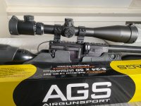 Z.g.a.n. aangeboden Hatsan Hercules 9 mm inclusief Donny geluidsdemper, vulslangen AGS richtkijker