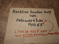 FEINWERKBOUW MODEL 65