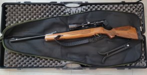 Hatsan Carnivore 7.62 0.30 met Hawke 3-9×40 kijker, incl. koffer, tas, kogels, onderhoudsmiddelen